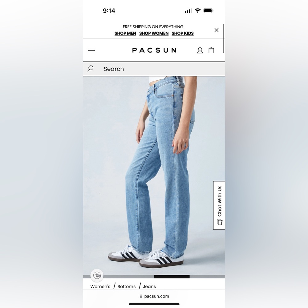 PacSun Blue Stretch Dad Jean